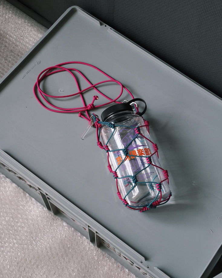 СУМКА АВОСЬКА ИЗ ПАРАКОРДА KNOTTY WORKSHOP PINK/BLUE BAG