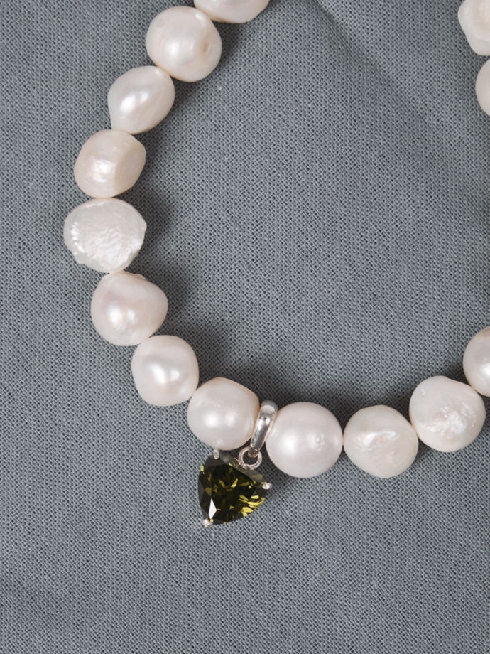 кольце из натурального жемчуга ЗЕЛЕНЫЙ ОМУТ