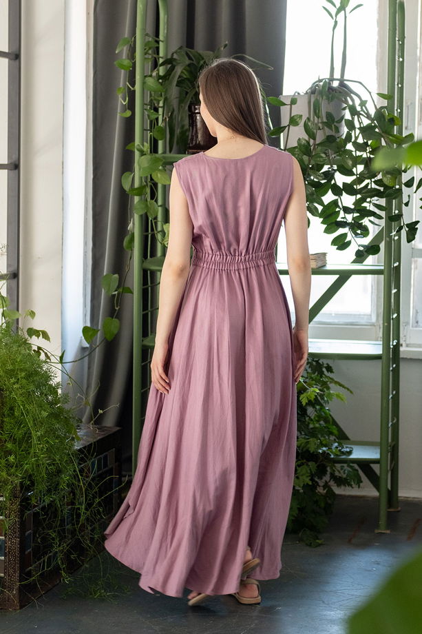 Платье Вайна с асимметричным подолом, лавандовый