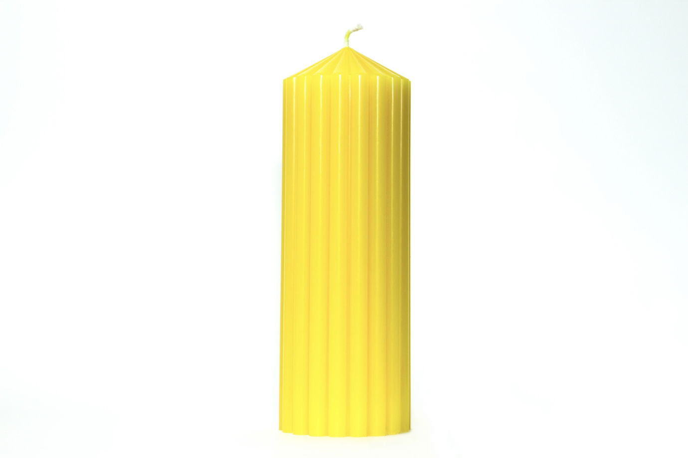 Декоративная фактурная свеча SIGIL 210*70 цвет Желтый