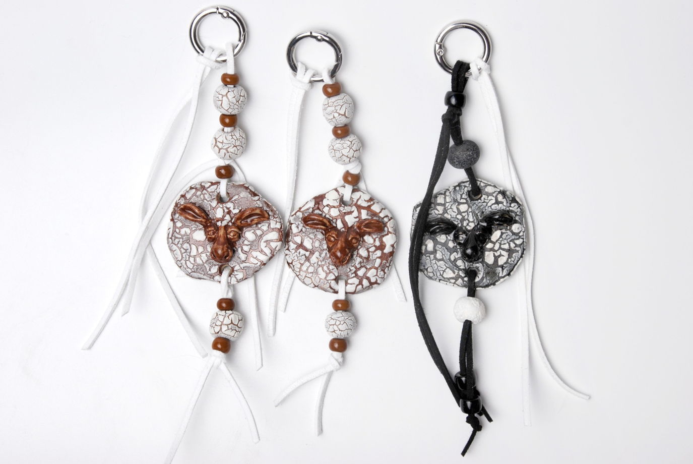 Обвес на сумку овечка коричневая и чёрная