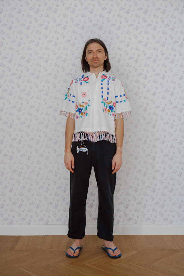 Рубашка с Радужной Бахромой 2/Rainbow Fringed Short Sleeve Shirt 2