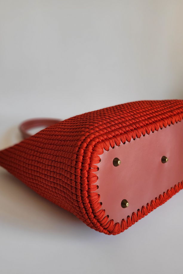 Женская сумка шоппер из полиэфирного шнура