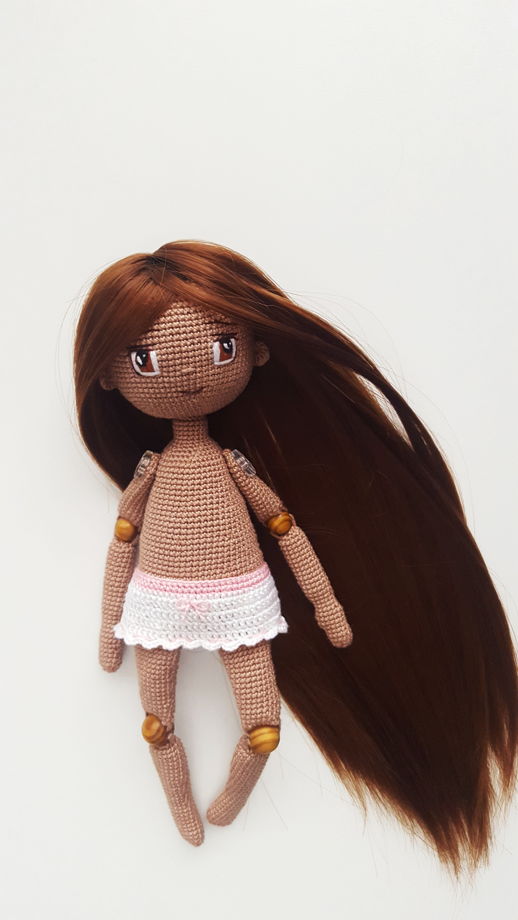 Детская игровая кукла с большим комплектом одежды / Шарнирная кукла полностью ручной работы