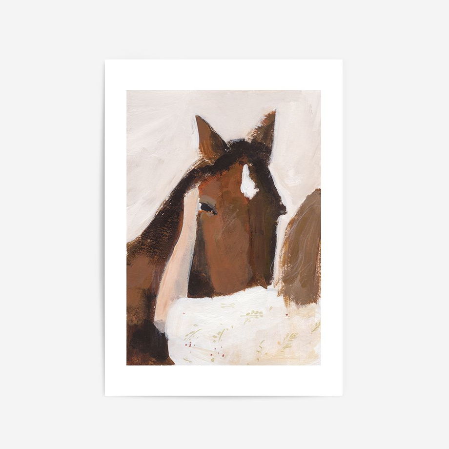 Постер с лошадкой "Привет", 30х40см