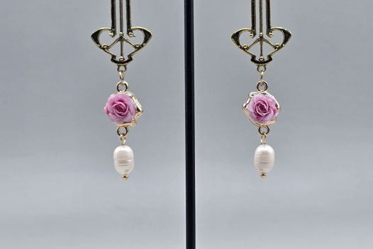 Серьги "Романтика" с английским замком