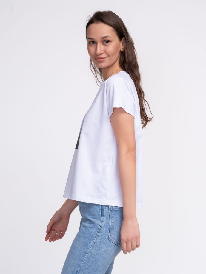 Белая женская футболка с цельнокроенным рукавом Mykines Puffin