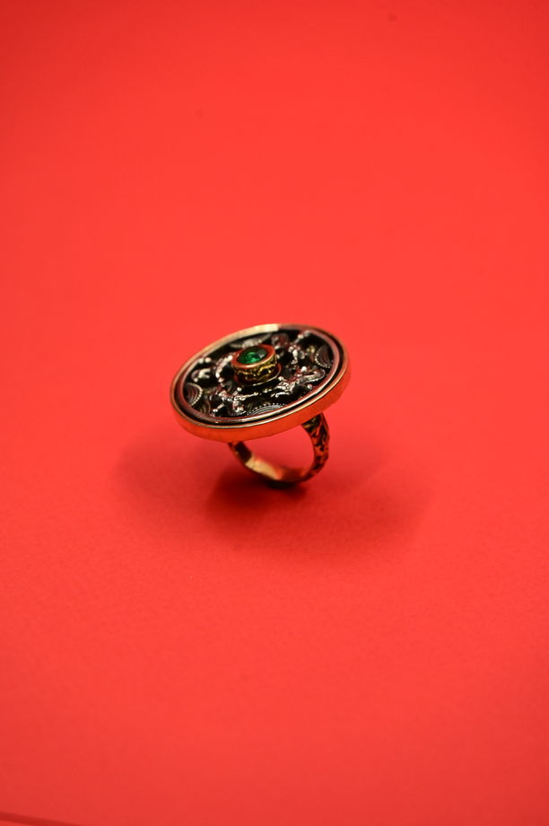 Кольцо "Карусель" в мельхиоре