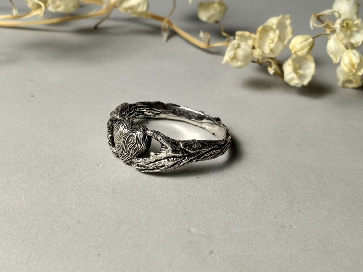 Кладдахское кольцо в эльфийском стиле, серебро, размер 15,5 - 20