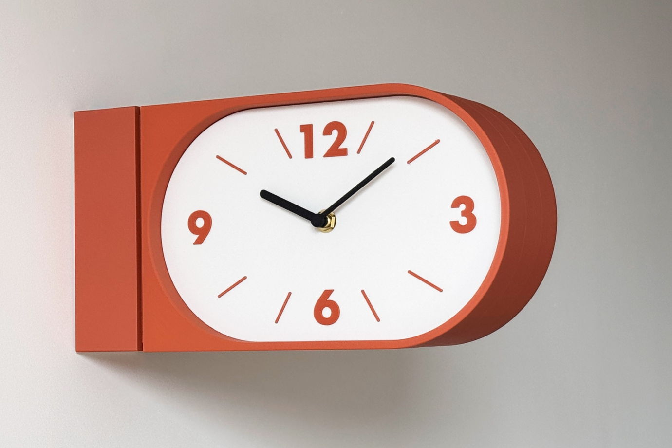 Настенные двусторонние часы, терракотовые