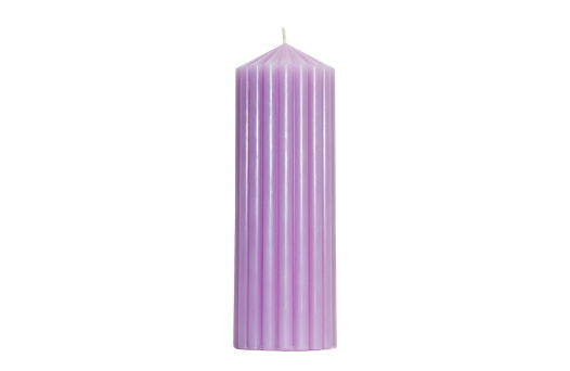 Декоративная фактурная свеча SIGIL 210*70 цвет Сиреневый