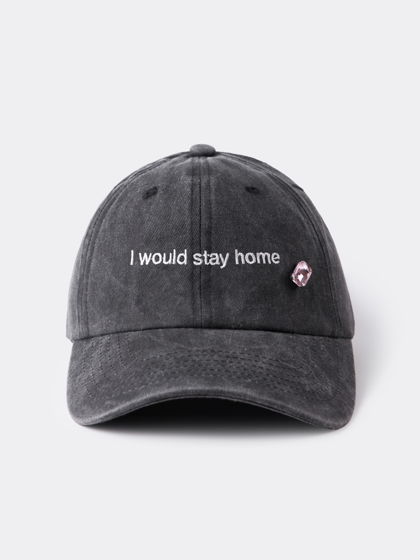 кепка из вареного хлопка stay home club