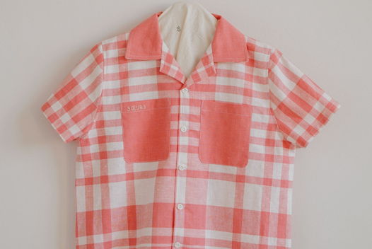 Розовая Клетчатая Рубашка/Pink Checkered Short Sleeve Shirt