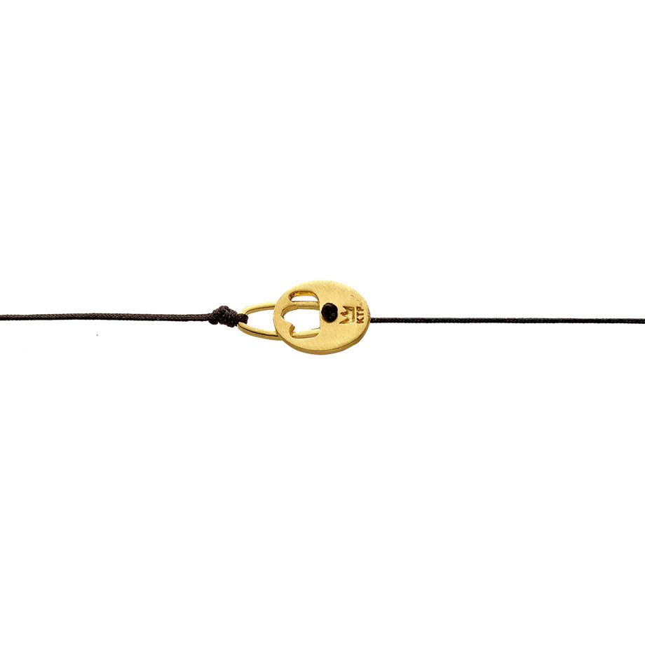Кулон на шнурке с серебряной застежкой "Птица на ветке II" (Арт. М-332)