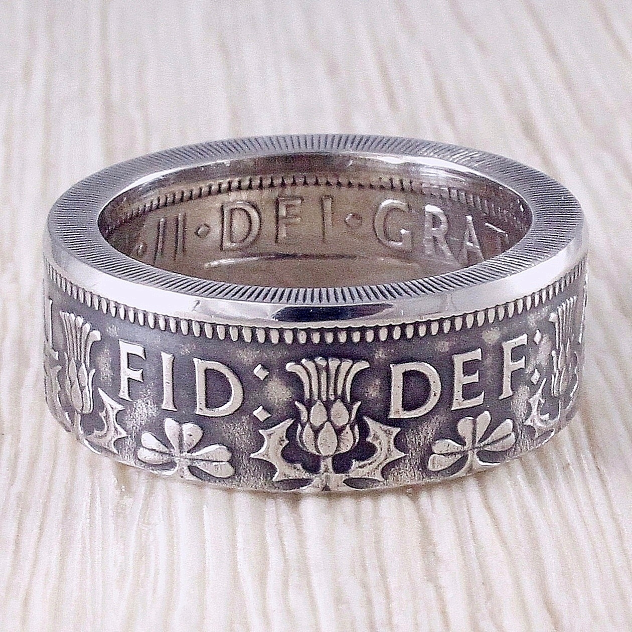 Кольцо из монеты (Великобритания) в магазине «Кольца из Монет Real Rings»на Ламбада-маркете
