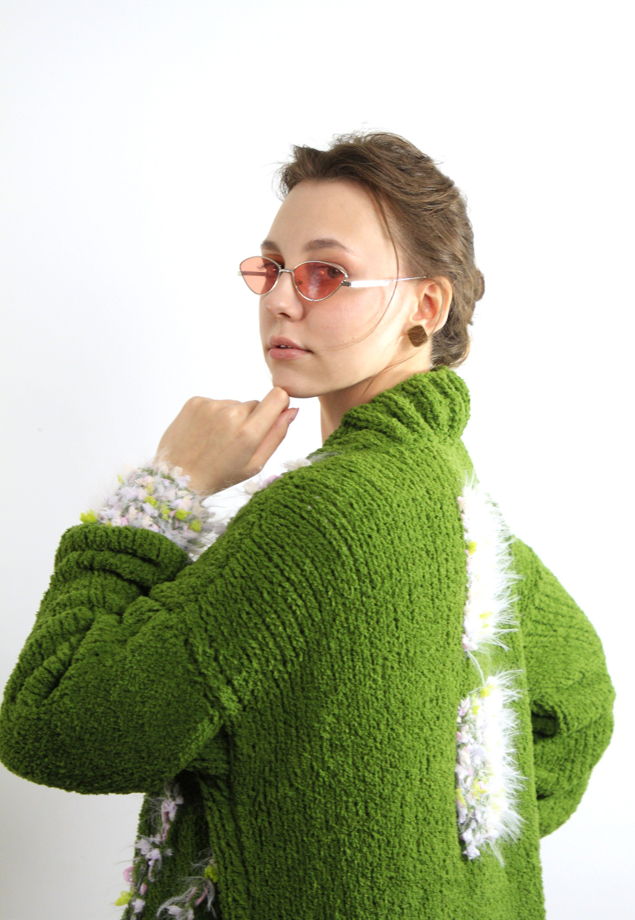 Вязаный Кардиган "Пять подмотов"