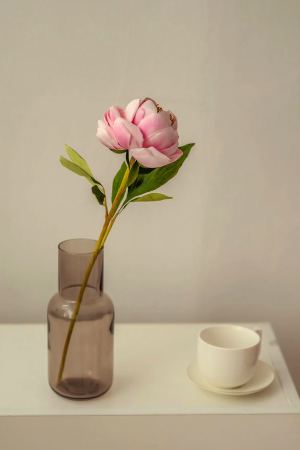 Розовые искусственные пионы ручной работы / Реалистичные пионы из фоамирана / Цветочная композиция для интерьера / Подарок для женщины