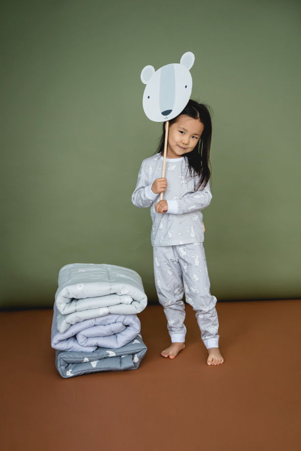 Детская пижама с авторским принтом "Небесные зайчики"