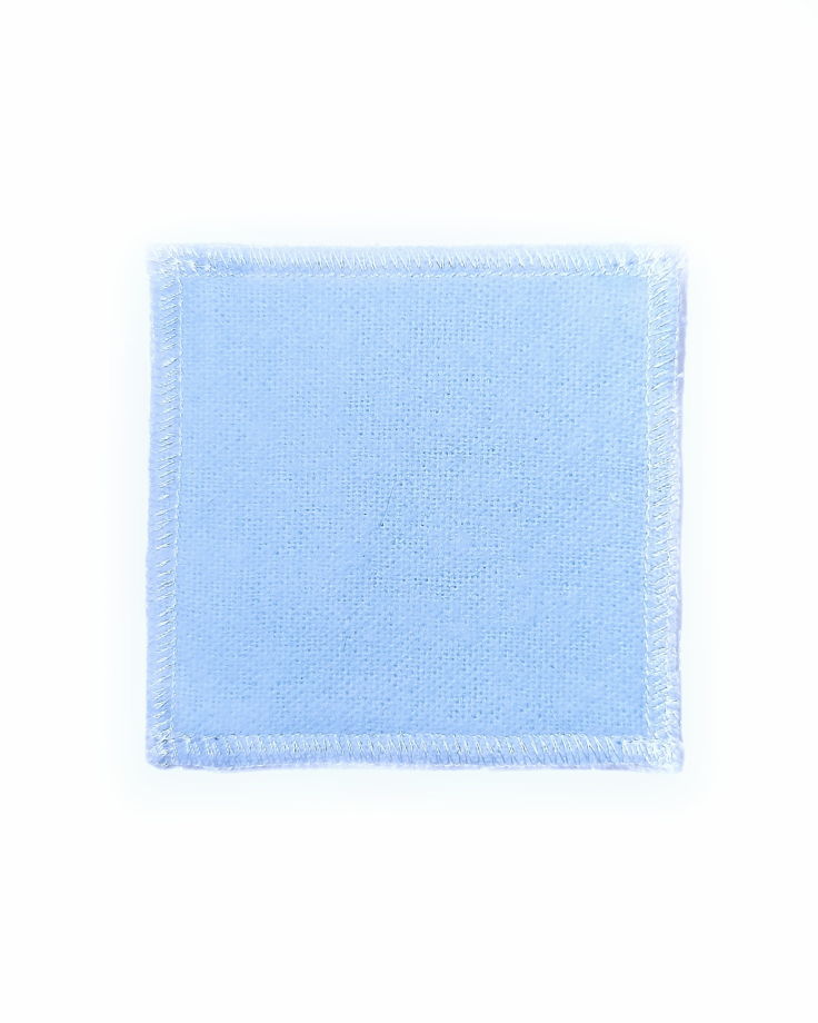 многоразовые ватные диски (7 шт) голубые