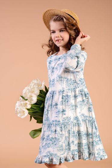 Платье детское Cuckoo из струящейся хлопковой вискозы