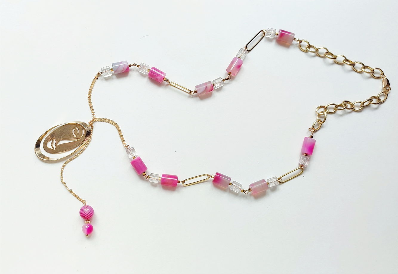 Колье из агата