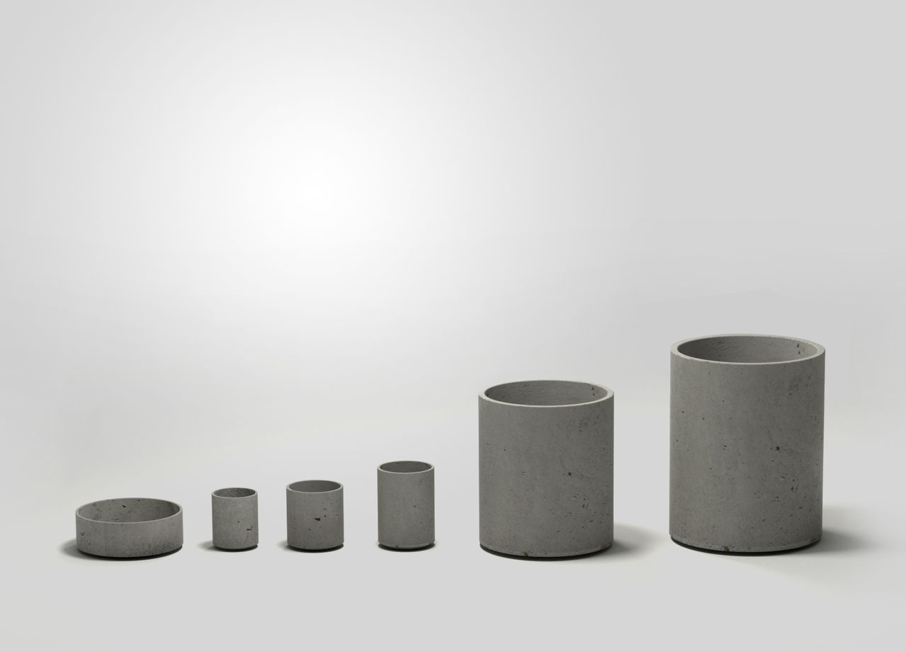 Вазон из бетона Cylinder 405
