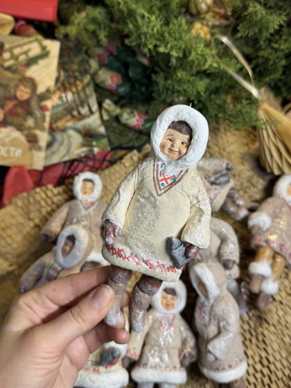 Ватная ёлочная игрушка