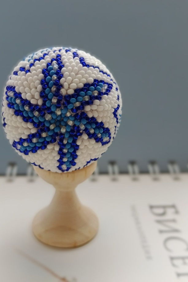 Яйцо пасхальное из бисера handmade в ассортименте