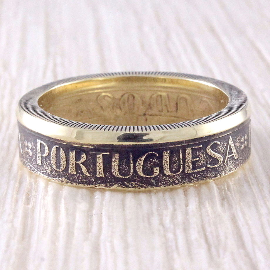 Кольцо из монеты (Португалия) Морской узел