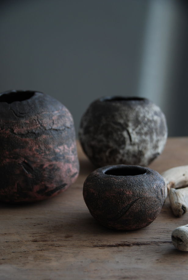 Набор керамических ваз ручной работы Семья