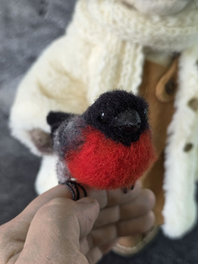 Интерьерная игрушка из шерсти "Рысь Серафима"