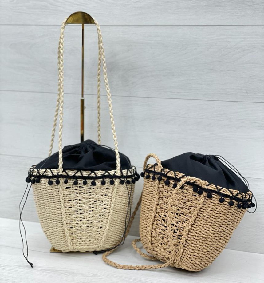Плетеная сумка-торба летняя