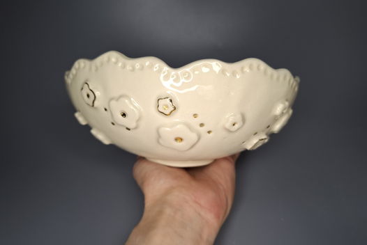 Боул керамический "Цветы"