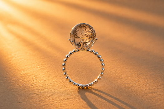 Серебряное кольцо Magic ball