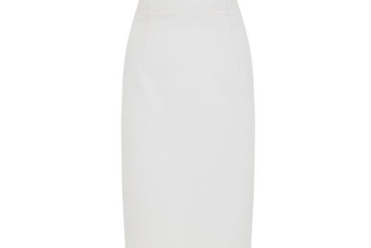 Платье-бандо миди, белый