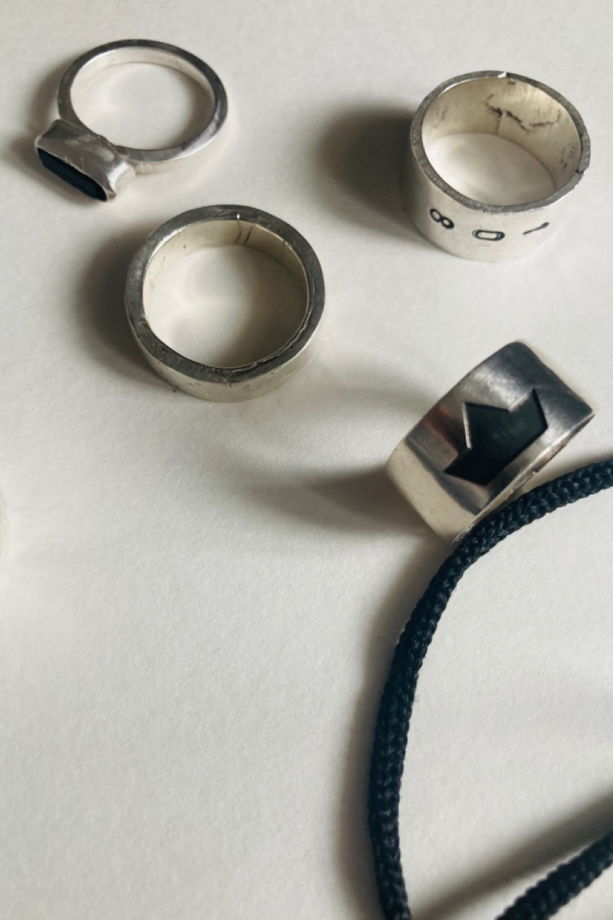 Кольцо Бумажный корабль/корона/ползвезды