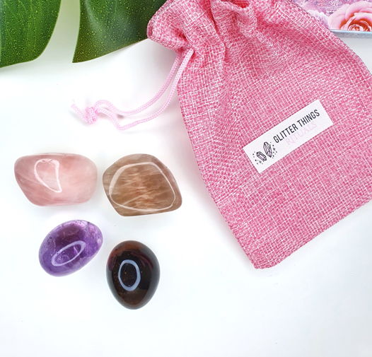 Авторский набор "Женственность и нежность" из натуральных камней для медитаций