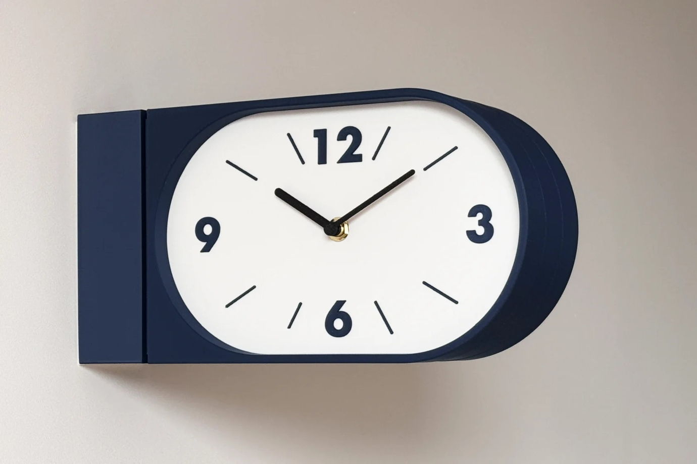Настенные двусторонние часы, тёмно-синие