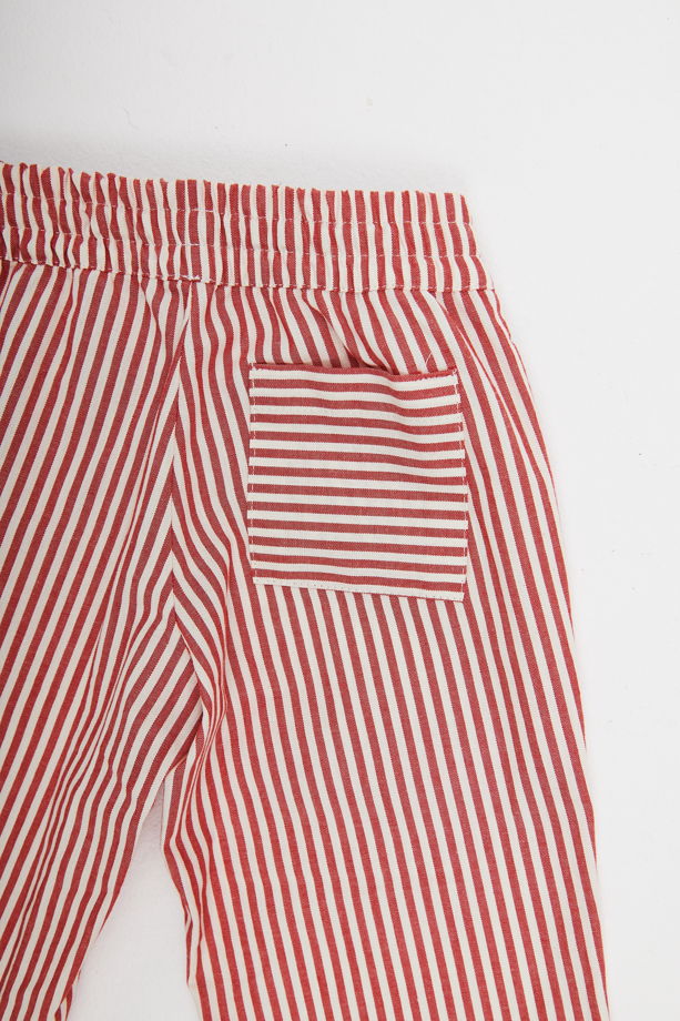 Брюки детской хлопковой пижамы Red Stripe