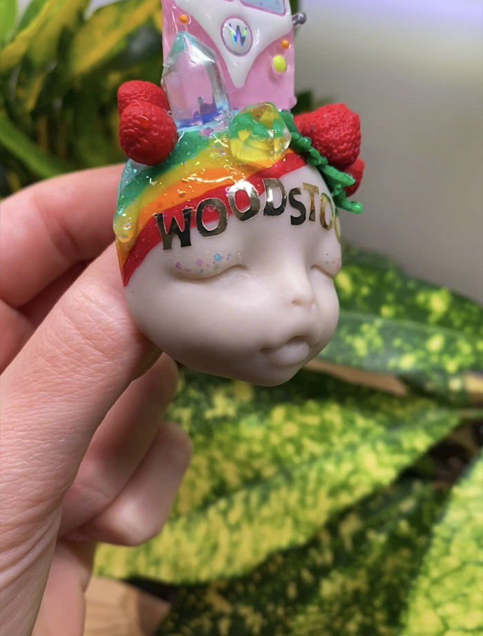 Брошь/подвеска "Woodstock child"