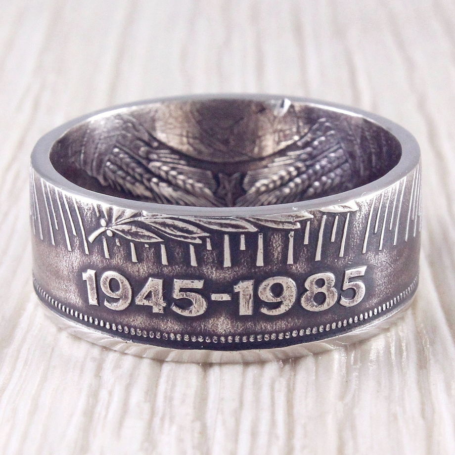 Кольцо из монеты (СССР) 40 лет победы