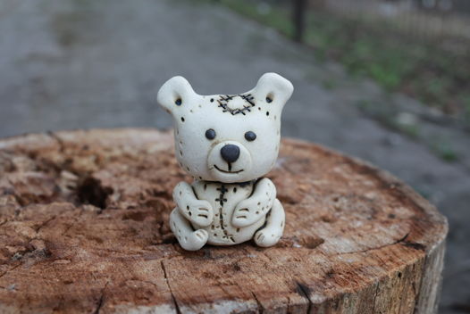 керамическая миниатюра Мишка Тедди