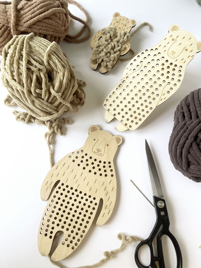 Творческий набор "Три медведя" из натуральных материалов