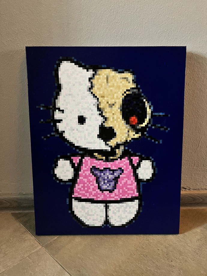 "Pixel Kitty", картина 40х50 см.