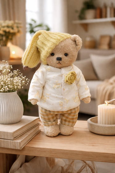 Мишка тедди ручной работы. Коллекционная интерьерная игрушка