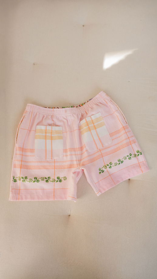 Розовые Шорты в Цветах/Pink Matter Shorts
