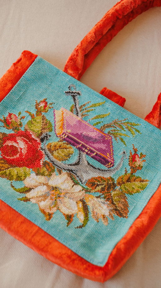 Сумка с Книгой и Розами/Book and Roses Bag