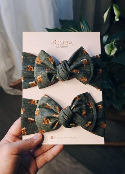 Повязка на голову: "Valentino" с бантом