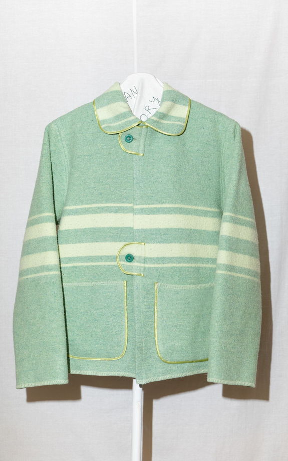 Зелёный Жакет с Полосками/Grass Green Jacket