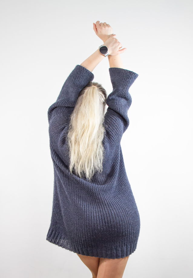 Вязанное платье "Прогулка по Зеону" Синее